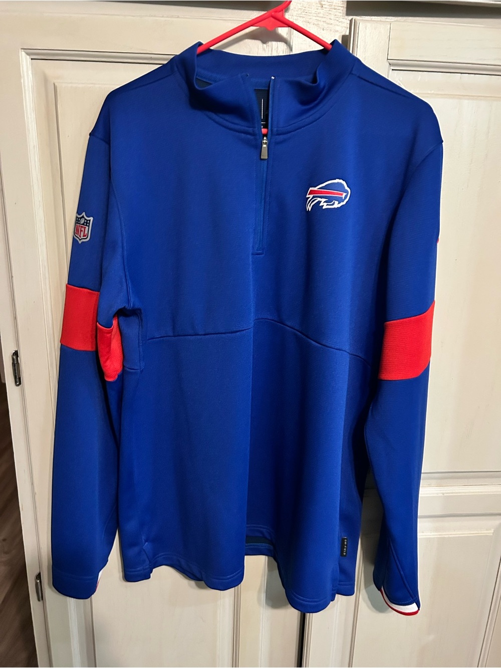 Buffalo Bills Nike Royal On Field Coaches Bomber Full-Zip Jacket Large